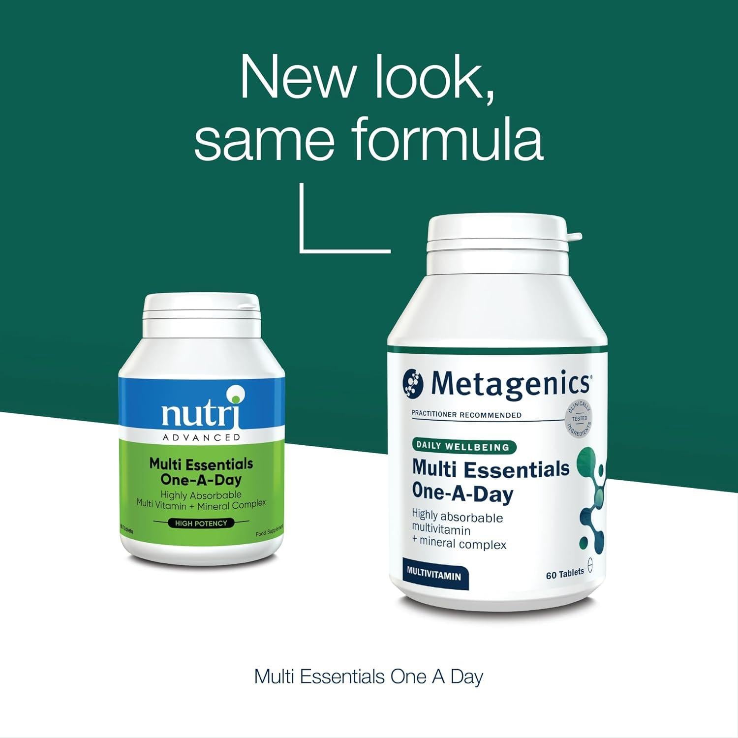 Metagenics - Multi Essentials One a Day Multivitamin -  Vegetarian  - 60 Tablets
